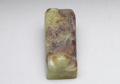 图片[3]-Jade paperweight with chi-dragon design, Ming to Qing dynasty, 1368-1911-China Archive